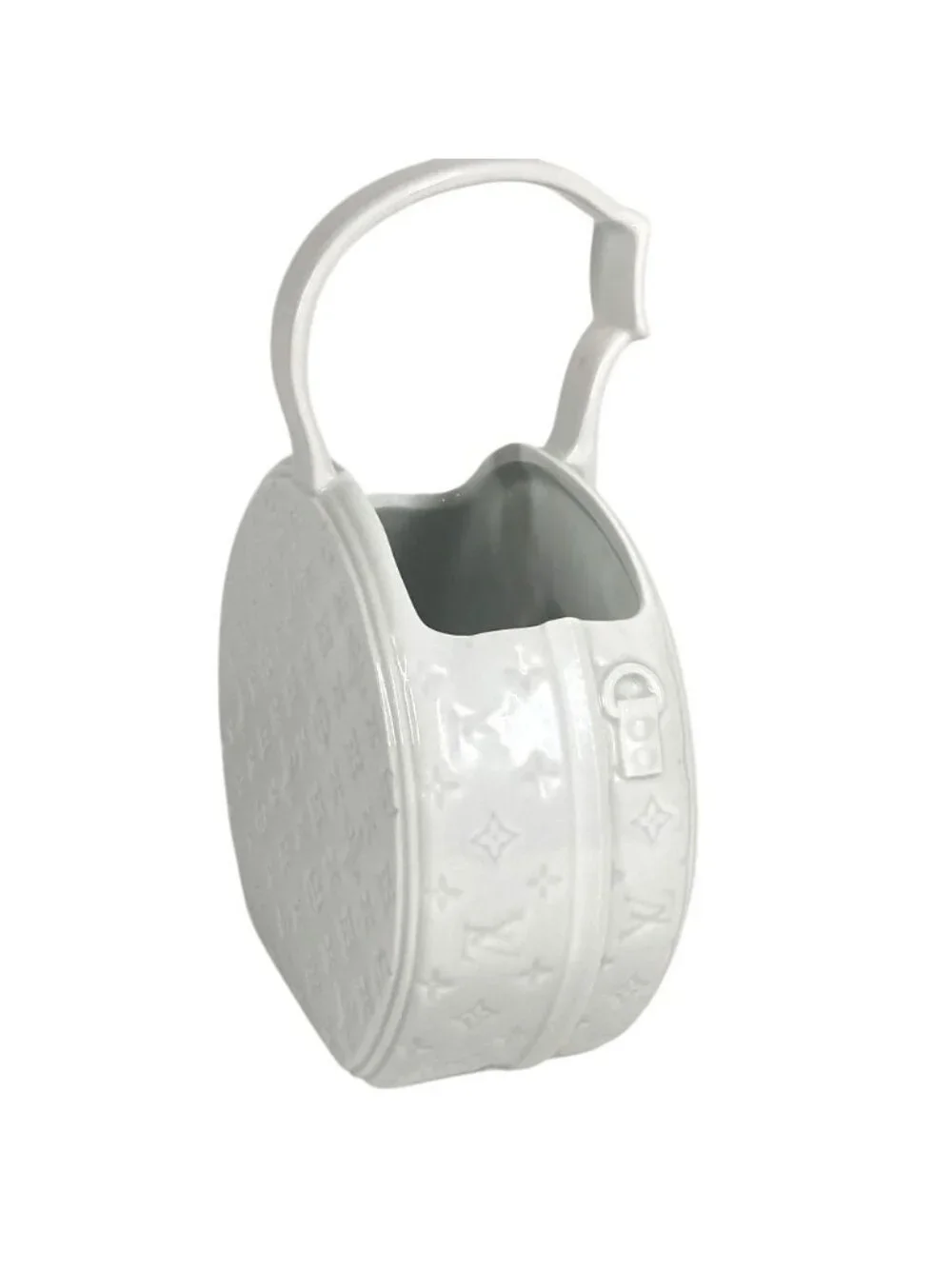 Louis Vuitton Vase Vaspo Serine Porcelain White